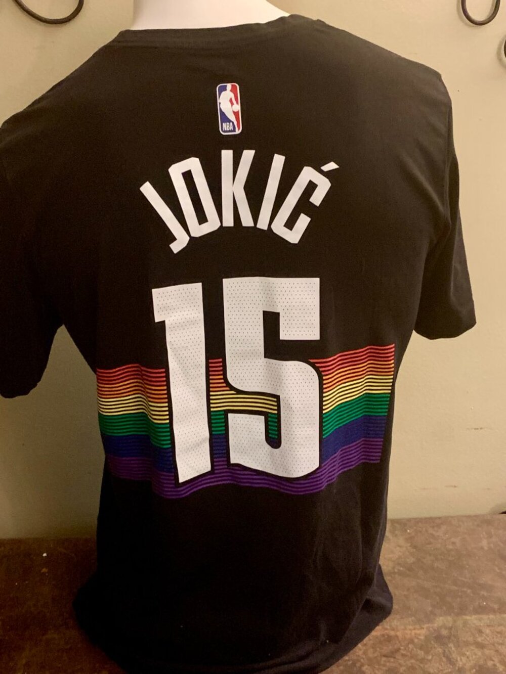 Nike Denver Nuggets Dri-Fit Men's Large Jokic T-shirt - Picture 3 of 4
